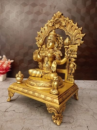 Brass Mahalakshmi with Thiruvachi Idol