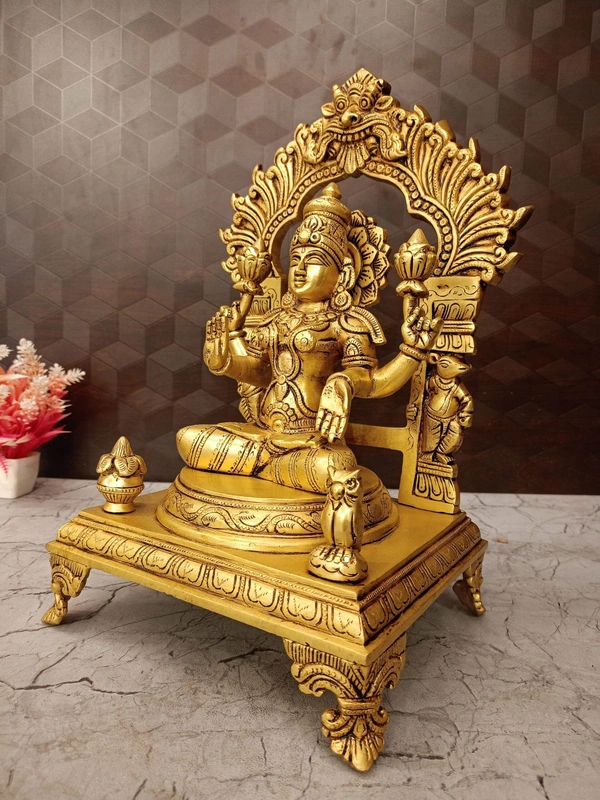 Brass Mahalakshmi with Thiruvachi Idol