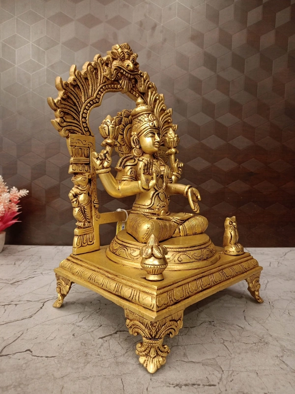 Brass Mahalakshmi with Thiruvachi Idol