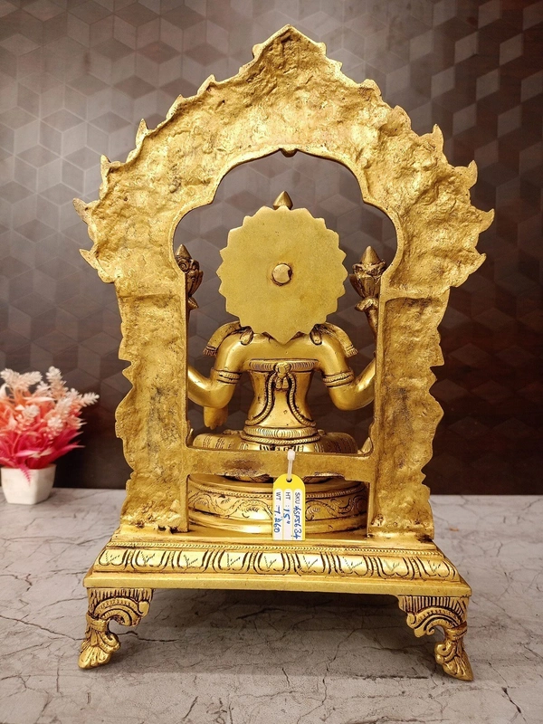 Brass Mahalakshmi with Thiruvachi Idol