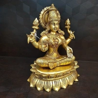 Brass Big Superfine Lakshmi Idol