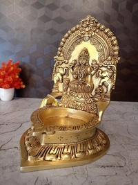 DecorsOne Buy Brass Big Lakshmi Diya 10″