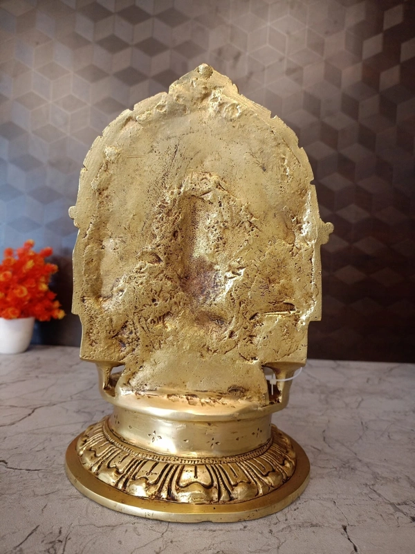 DecorsOne Buy Brass Big Ganesha Diya For Pooja 10″