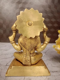 Brass Lakshmi Idol With Kalasam