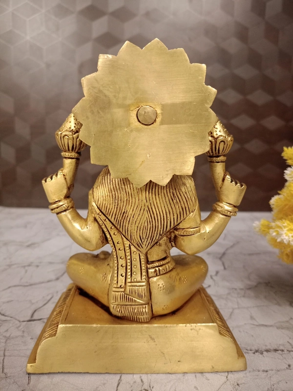  Brass Lakshmi Idol With Kalasam