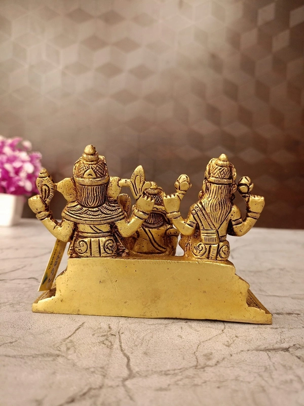 Brass Lakshmi, Kuberar, Gnaesha With Tortoise Idol / Antique And Handicraft Idol 