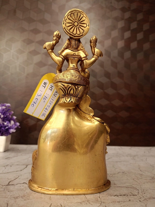 Brass Lakshmi Kuber Statue For Pooja