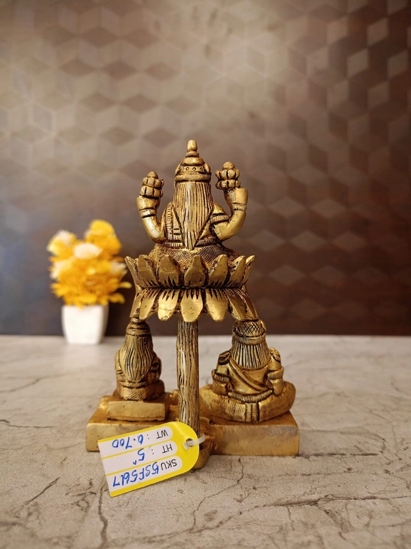 Brass Lakshmi Kuberar Idol 