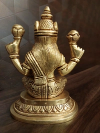  Brass Lakshmi Idol For Pooja 