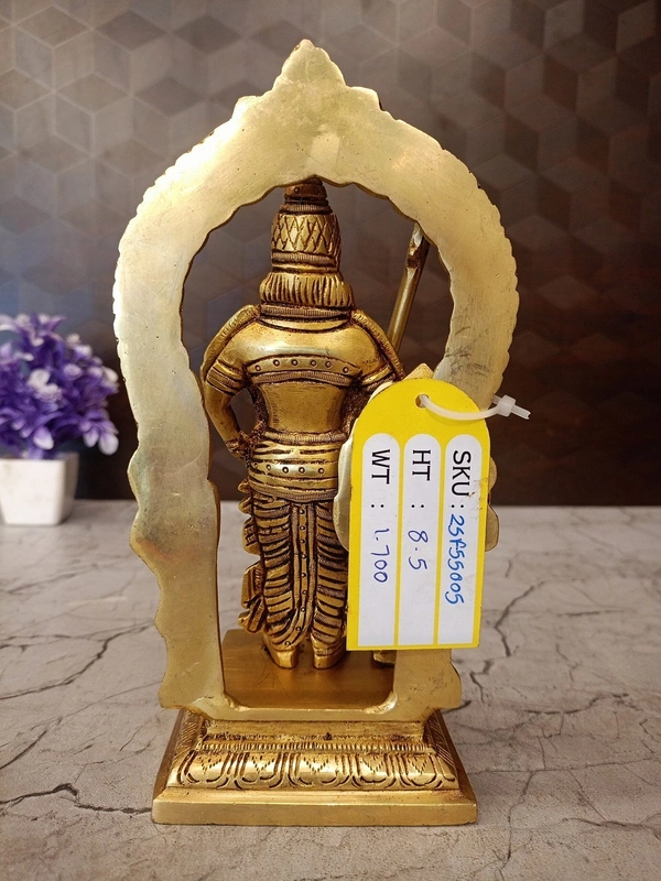 Brass Arch Murugan Idol For Pooja, Pure Antique And Handicraft Statue 