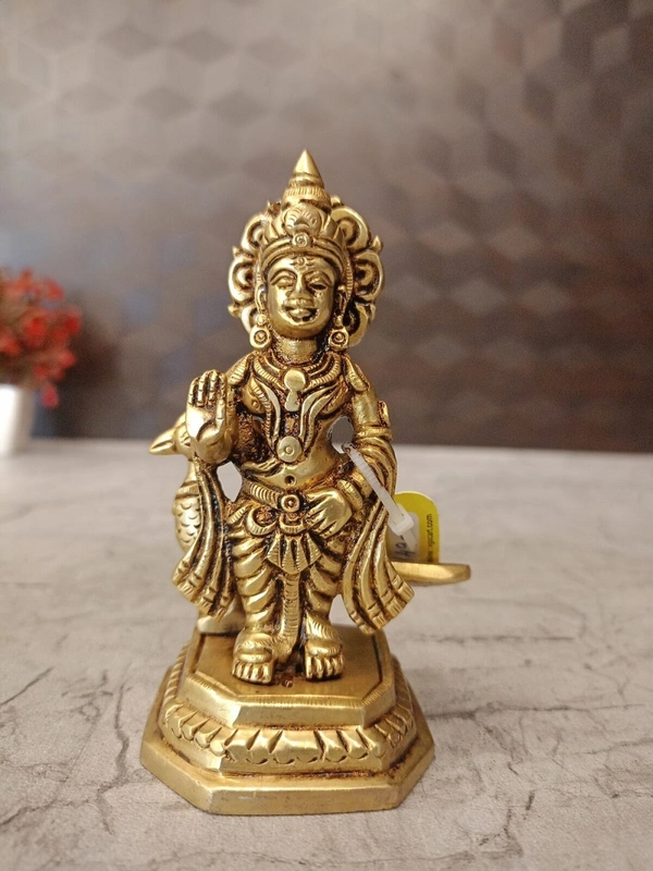 Brass Murugan Idol For Pooja 