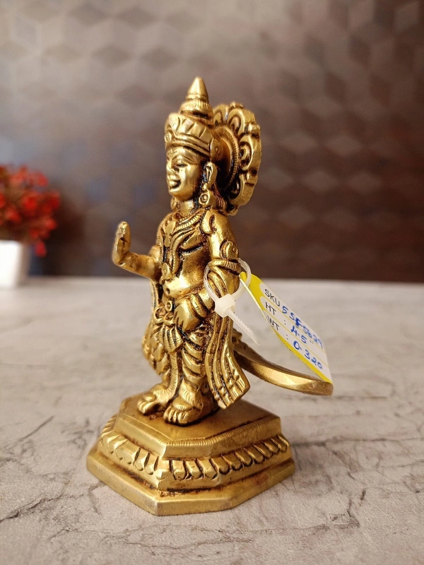Brass Murugan Idol For Pooja 