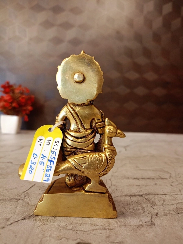 Brass Murugan Idol For Pooja 