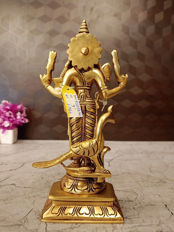 Brass Thiruchendur Murugan Idol Best For Pooja 