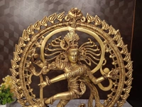 DecorsOne Buy Brass Superfine Natarajar Statue For Pooja 20″ Handicraft & Antique Finish / Cosmic Dancer, Creator of Universes
