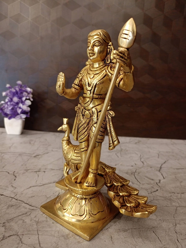 Brass Palani Andavar Idol Divine Blessings and Fearlessness / Buy Premium Brass Murugan Statues 