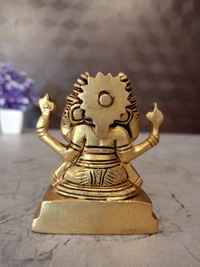 Buy Brass Panjamuha Ganesha statue For Pooja / 