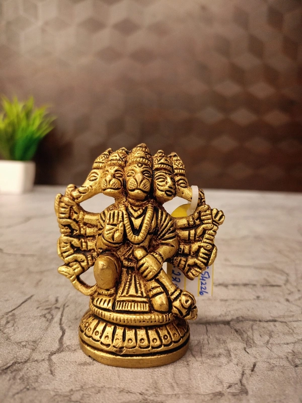 Brass Small Panjamuga Hanuman Idol