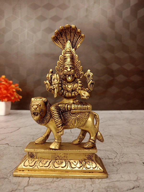 DecorsOne Brass Prathyangira devi Idol 7"