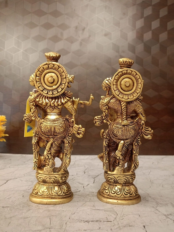 Brass Radha Krishna Pair Idol