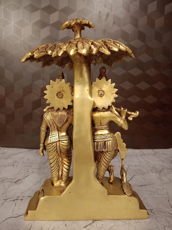 Buy Brass Radha Krishna Under The Tree idol 