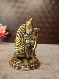 Brass Round Base Fine Art Radha krishna Statue For Wedding Gifts