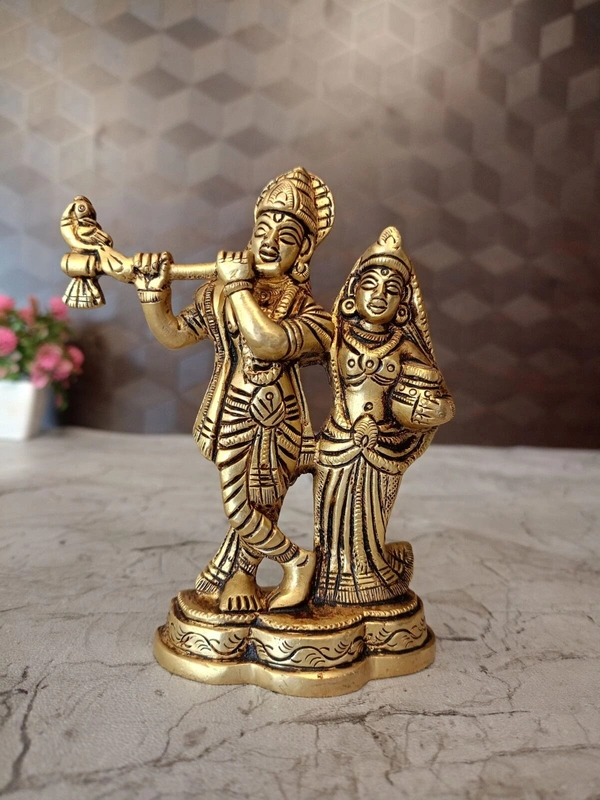 Buy Brass Radha Krishna Statue