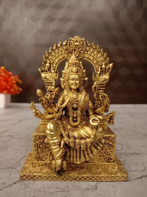 DecorsOne Brass Fine Art Samayapuram Maariyamman Idol 6"