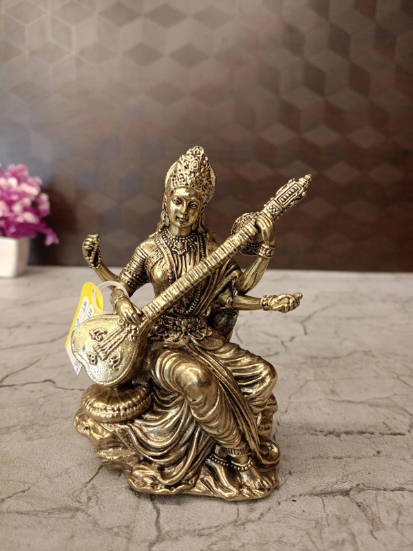 Brass Fine Art Saraswathi Idol