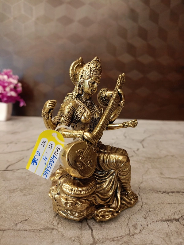 Brass Fine Art Saraswathi Idol