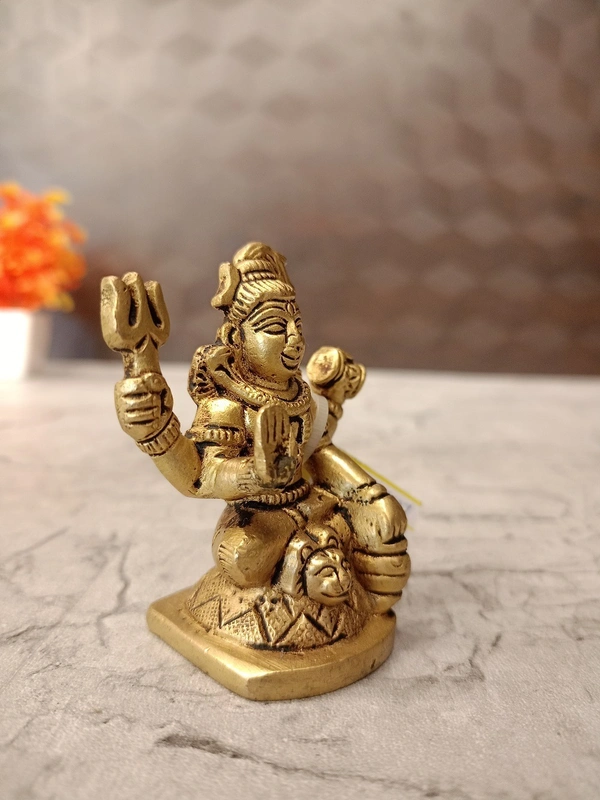 Brass Shiva Idol For Pooja 