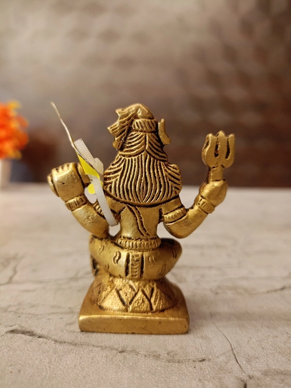 Brass Shiva Idol For Pooja 