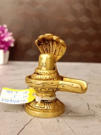 Brass Shiva Lingam Idol For Pooja