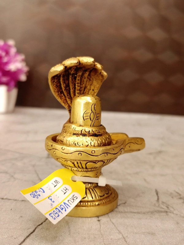 Brass Shiva Lingam Idol For Pooja