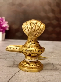 Brass Shiva Lingam Idol For Pooja