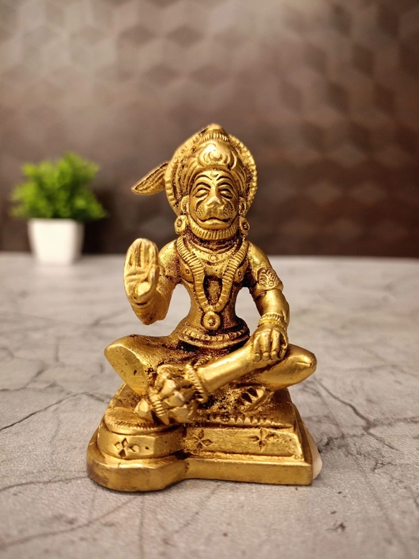 Brass Hanuman Statue