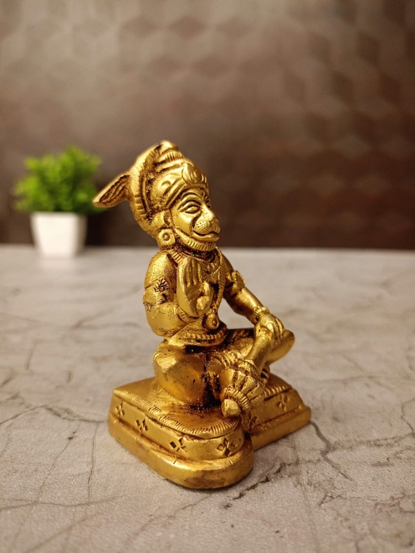 Brass Hanuman Statue