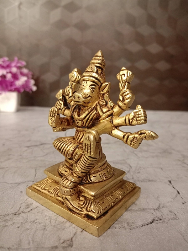 Buy Superfine Brass Varahi Statue 5″ For Pooja 