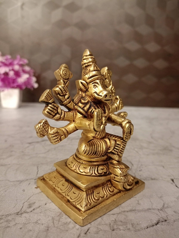 Buy Superfine Brass Varahi Statue 5″ For Pooja 
