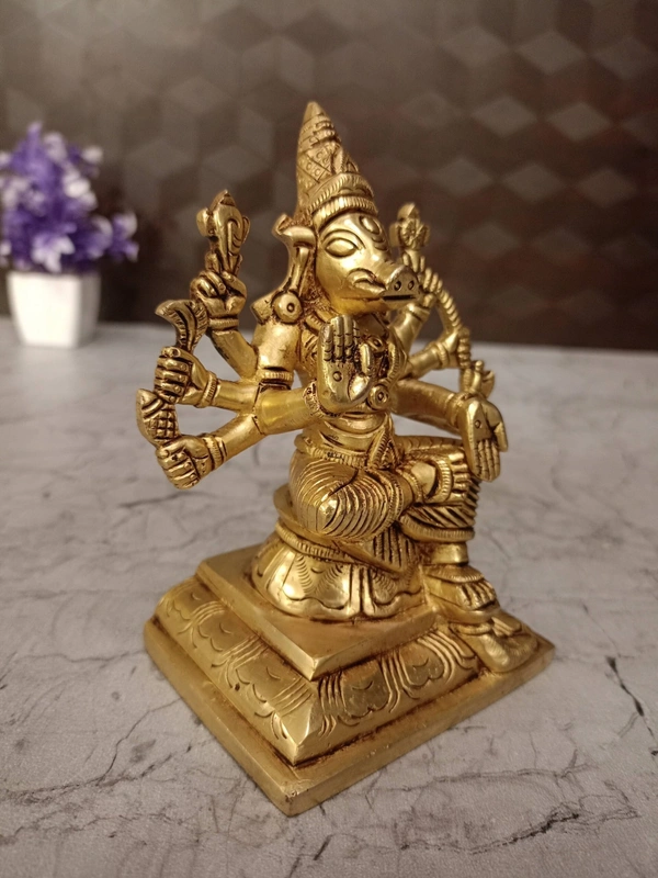 Buy Brass Varahi Idol, Handicraft & Antique Finish 