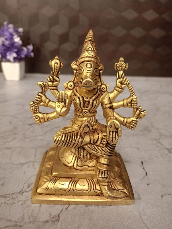 Buy Brass Varahi Idol, Handicraft & Antique Finish 
