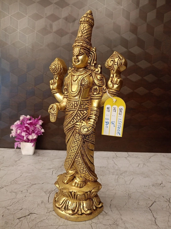 Brass Balaji Wall Mount / Venkateshwara Idol Best For Pooja And Offices 