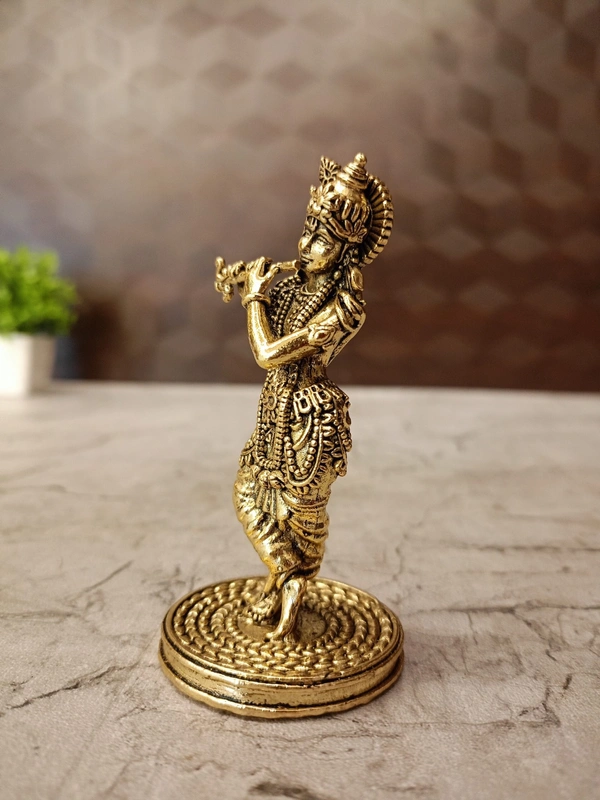 Brass Fine art Krishna