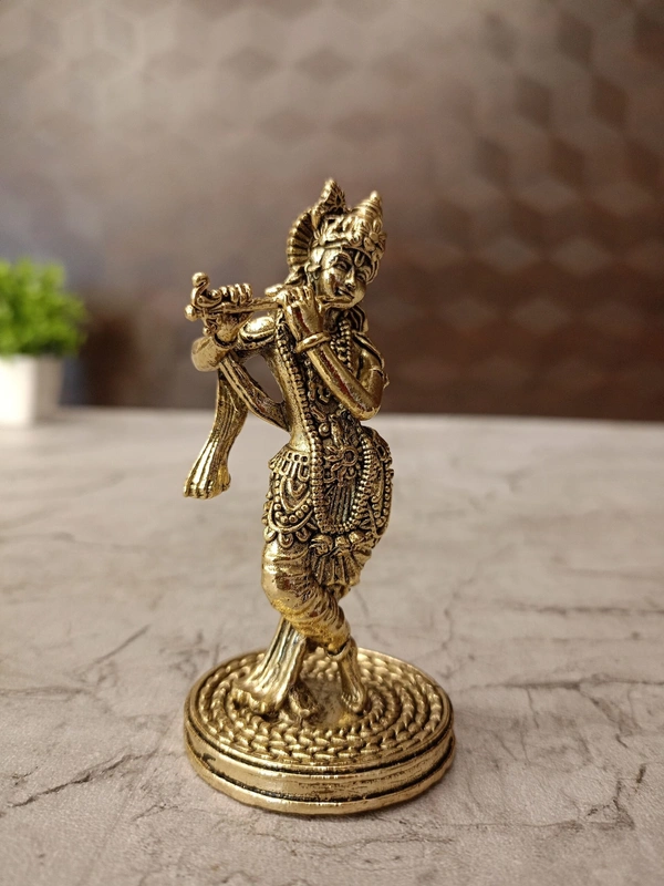 Brass Fine art Krishna