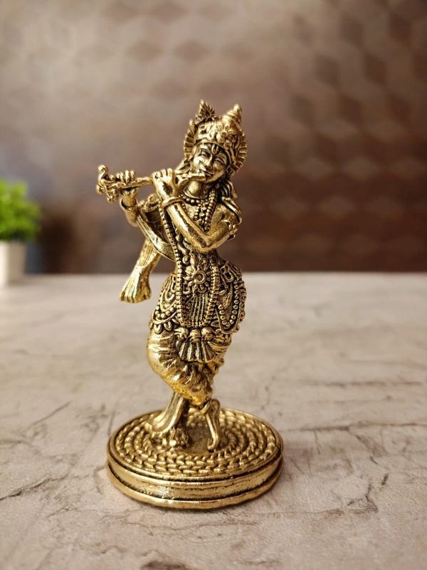 Brass Fine art Krishna