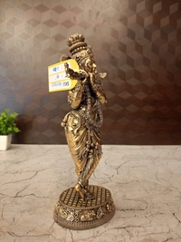 Brass Fine art Krishna idol