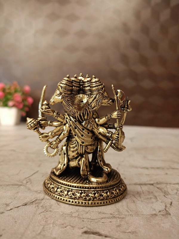 Brass Fine art Panchamuga Hanuman