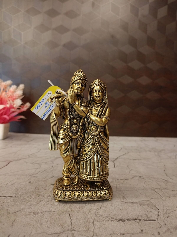 Buy Brass Fine art Radha Krishna Idol Avatar Lord Vishnu / Premium Brass Suppliers