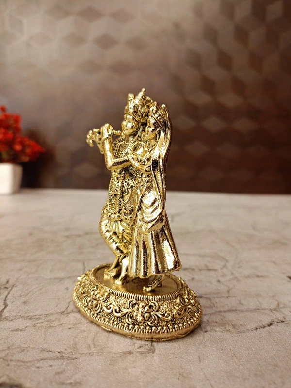 Brass Fine art Radha Krishna Idol 