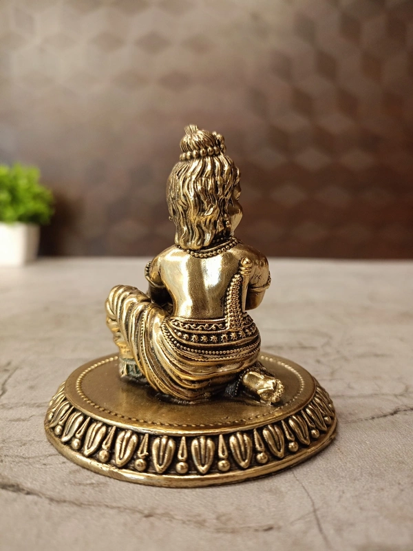  Brass Fine art Vennai Krishna Idol 